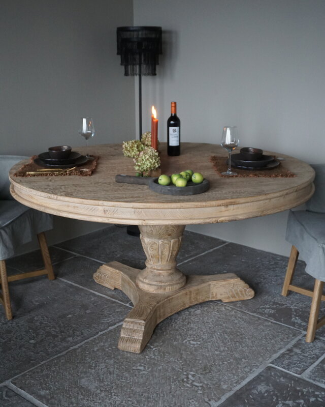 Rene Houtman Eettafel Madi | Hout Grenen | Rond | Ø150 x H77 cm