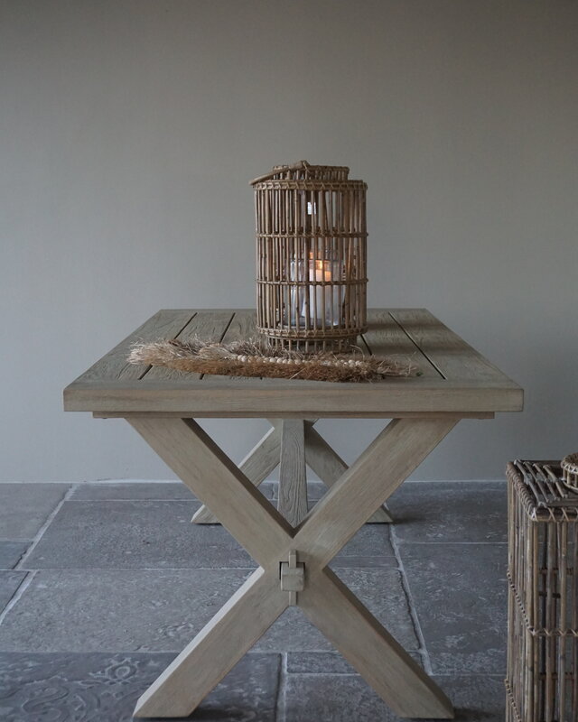 Rene Houtman Eettafel/Tuintafel | Cross Teak | Naturel | Kies Maat