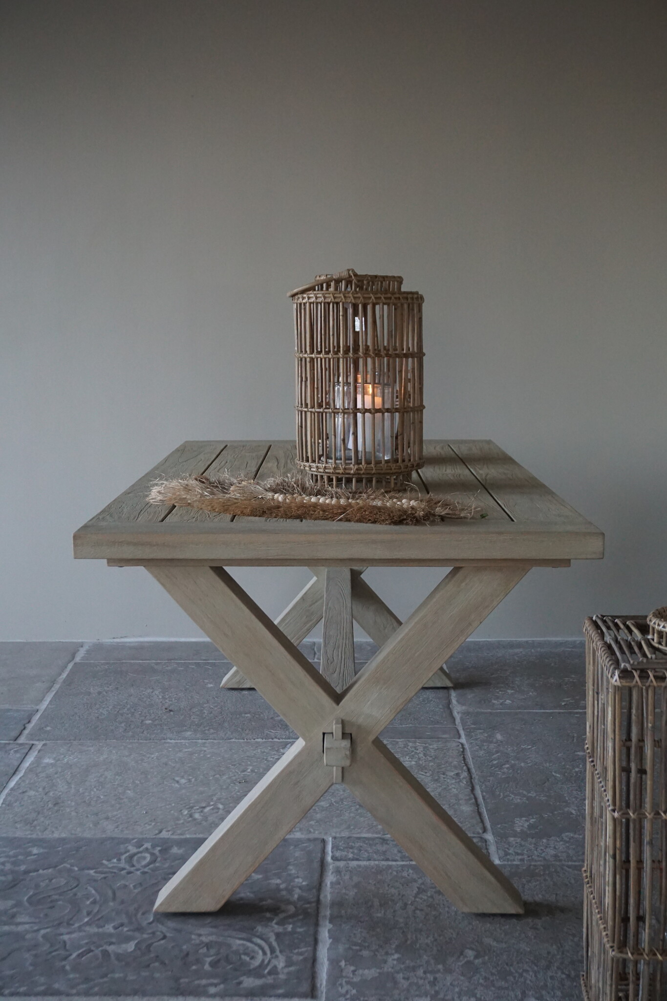 Rene Houtman Eettafel/Tuintafel | Cross Teak | Naturel | Kies Maat