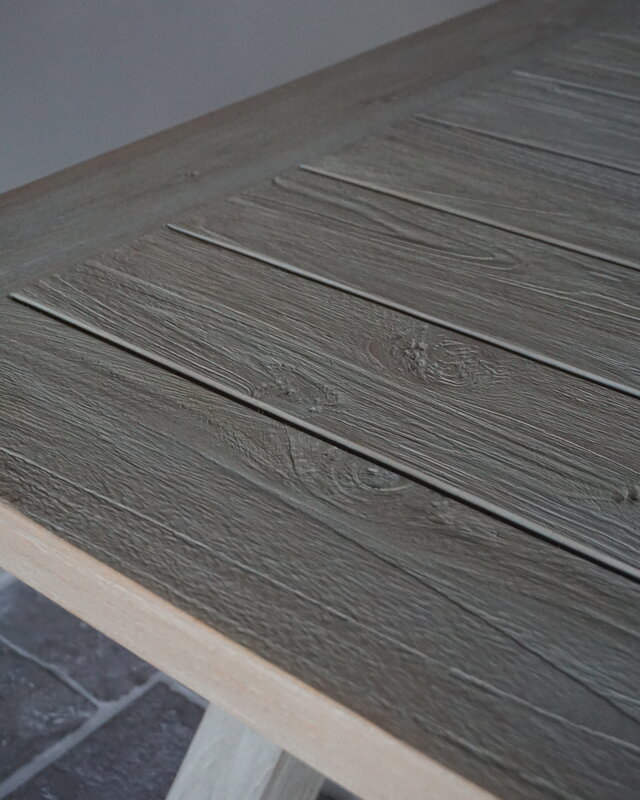 Rene Houtman Eettafel/Tuintafel | Cross Teak | Naturel | Kies Maat