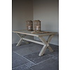 Eettafel/Tuintafel | Cross Teak | Naturel | Kies Maat