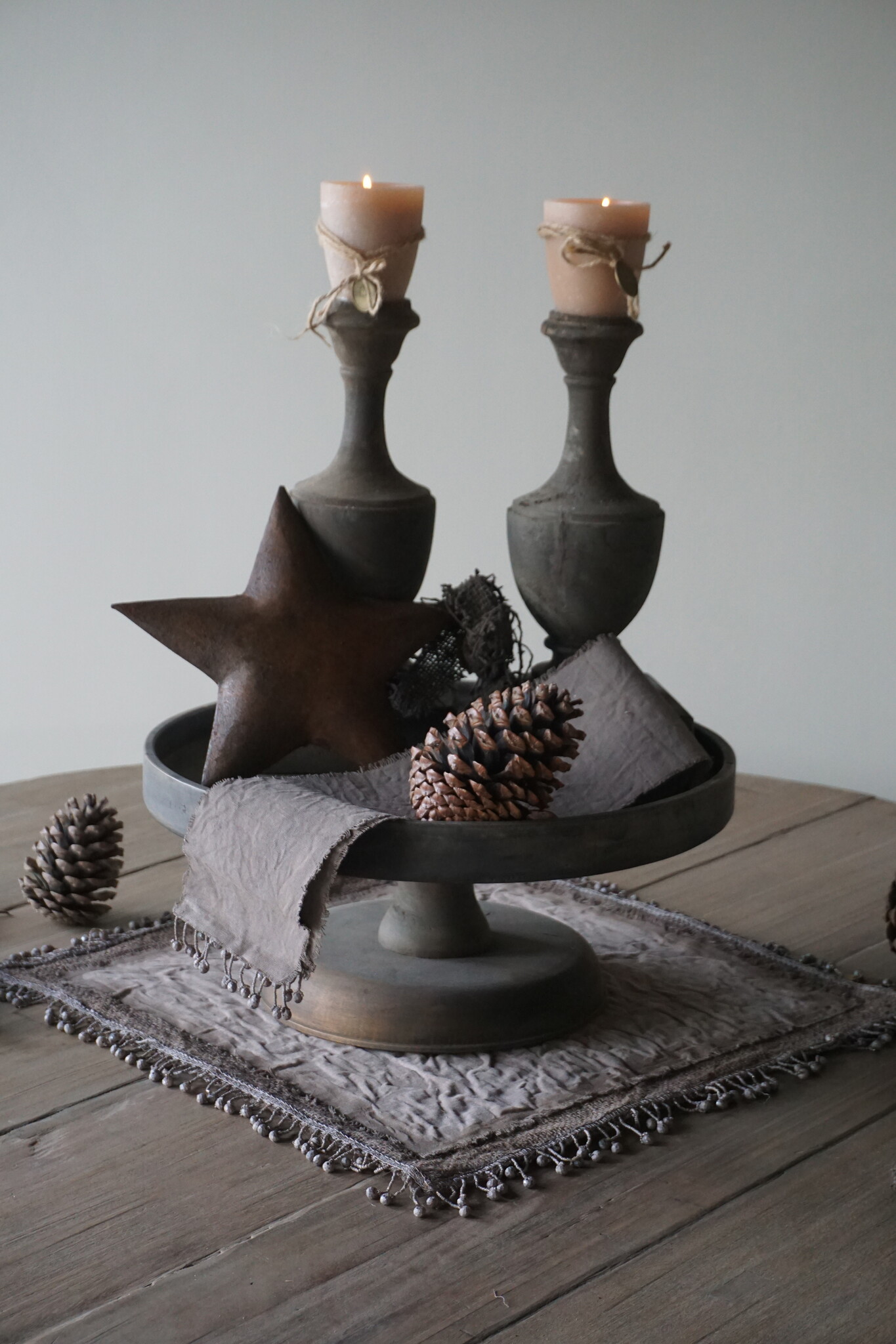 Rene Houtman Tafelkleedje Boho | Met Kraaltjes | 35x35 cm