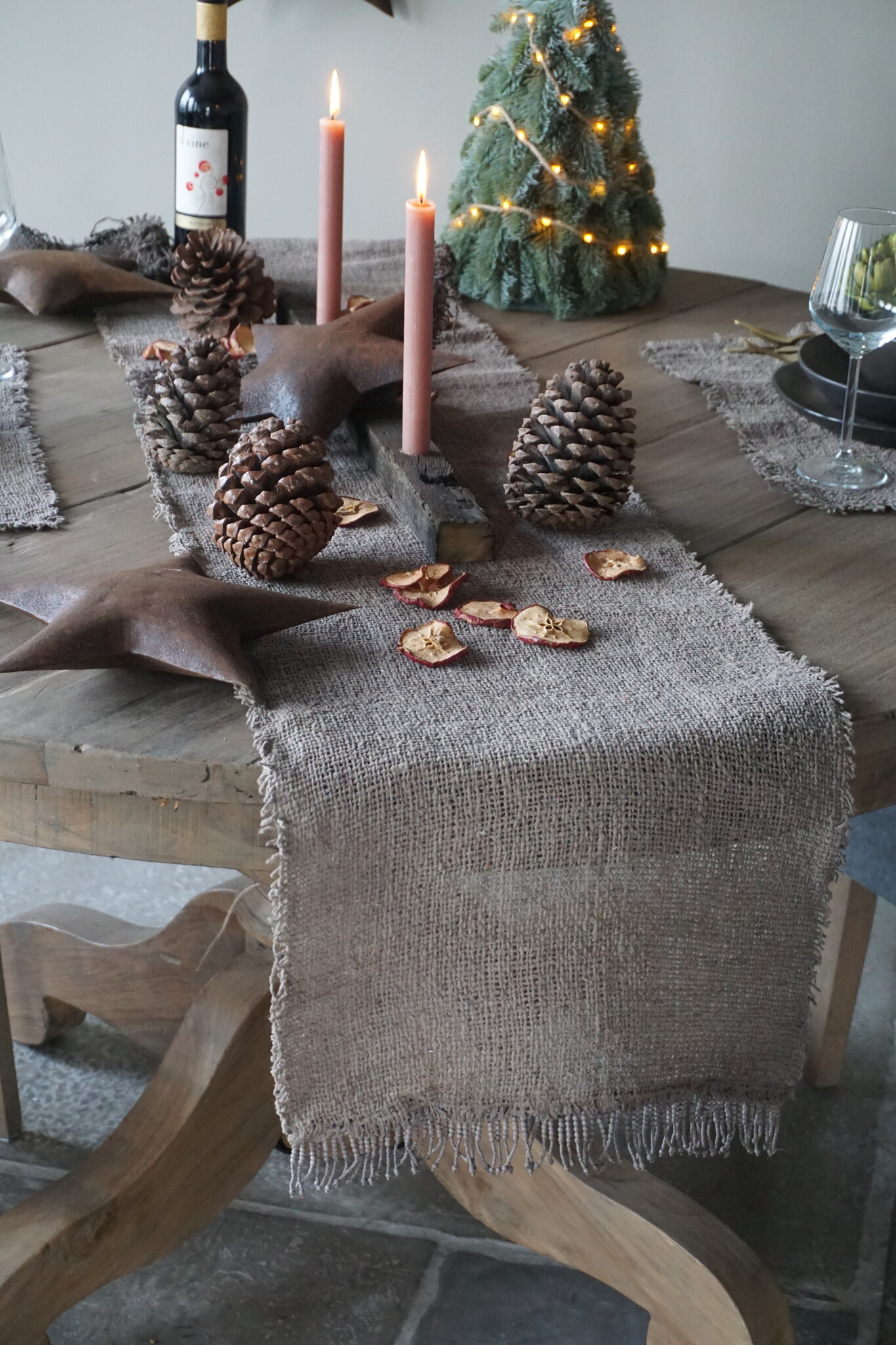 Rene Houtman Tafelloper Boho | Landelijk | L215 x B35 cm