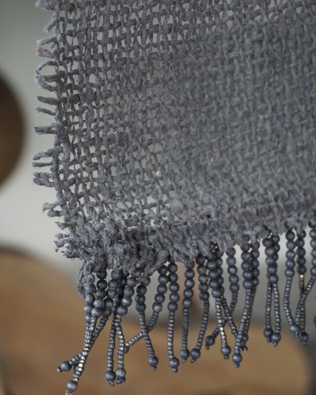 Rene Houtman Tafelloper Grijs | Landelijk | L215 x B35 cm