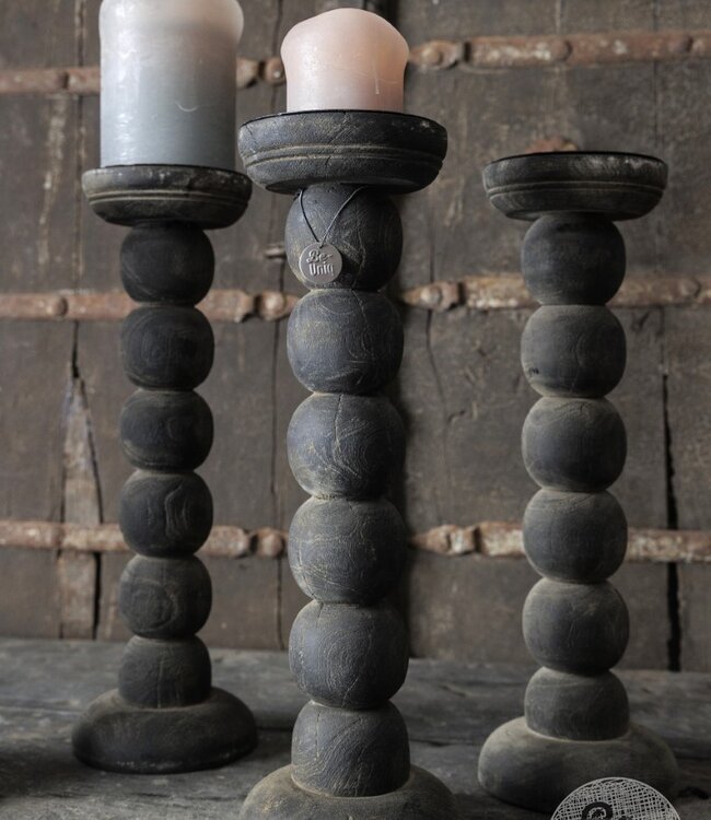 Be-Uniq Kandelaar Bobbin | Sober H43 x B13 x D13 cm