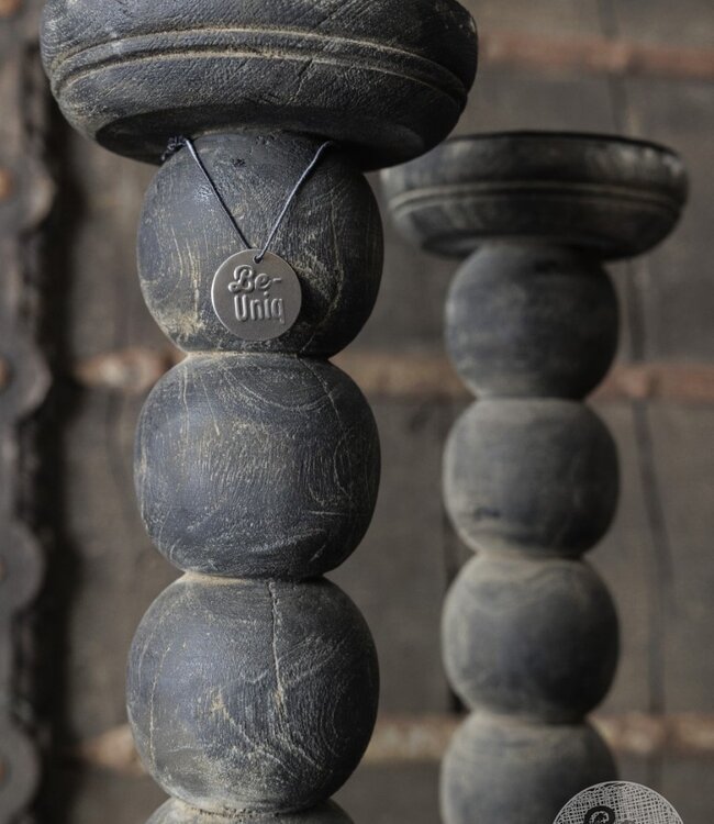 Be-Uniq Kandelaar Bobbin | Sober H43 x B13 x D13 cm