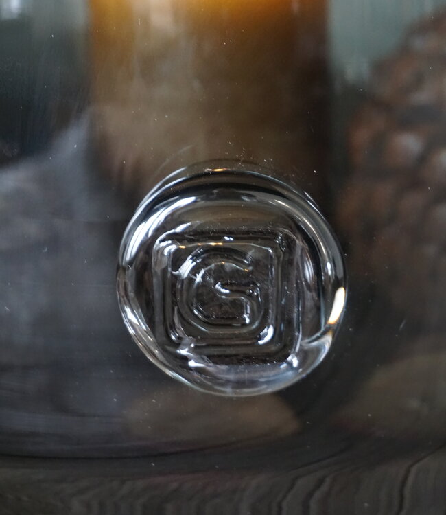 Gommaire Windlicht Hurricane - Large - Grey - Ø35 X H43 CM