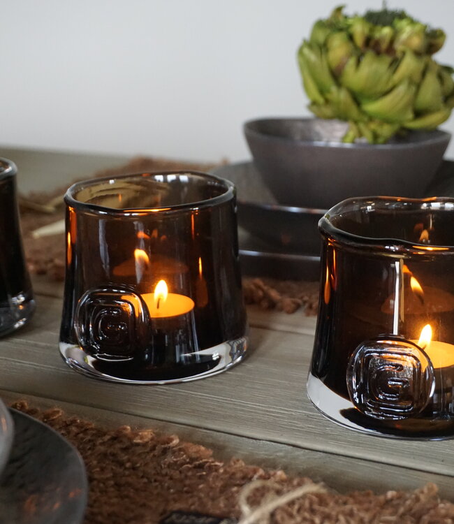 Gommaire Theelichthouder Nelly | Topaz |  H9 x D9 cm