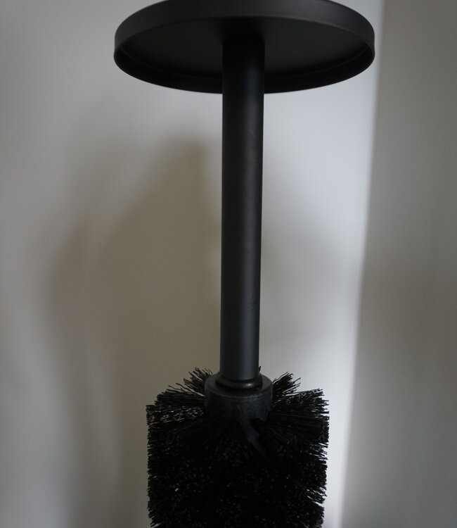 Rene Houtman Toiletborstelhouder Set | Zwart | H39 x D9 cm