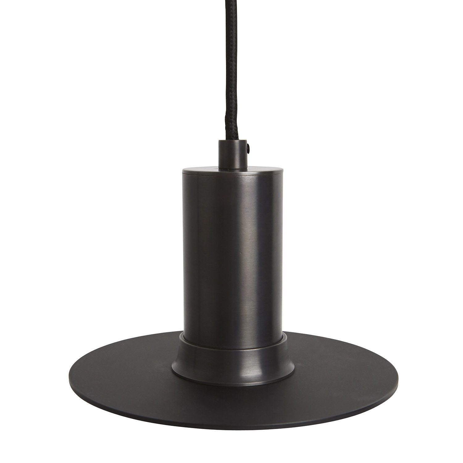 Frezoli Hanglamp Piatto 1 | Zwart/Bruin | Ø Kap 18 cm