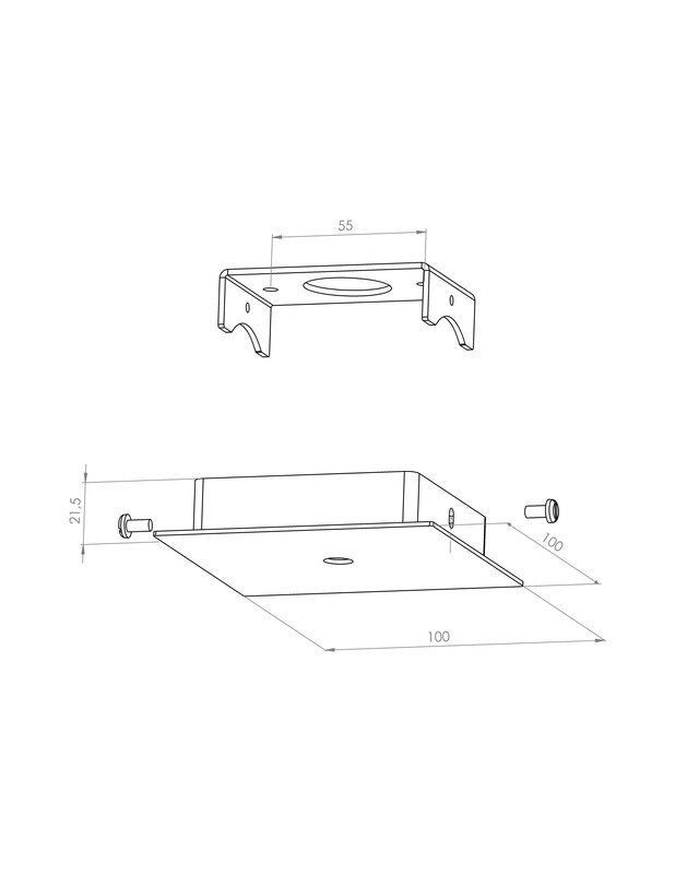 Frezoli Hanglamp Piatto 1 | Zwart/Bruin | Ø Kap 18 cm