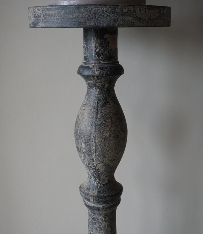 Be-Uniq Landelijke Vloerkandelaar | Grey Finish | H128 cm