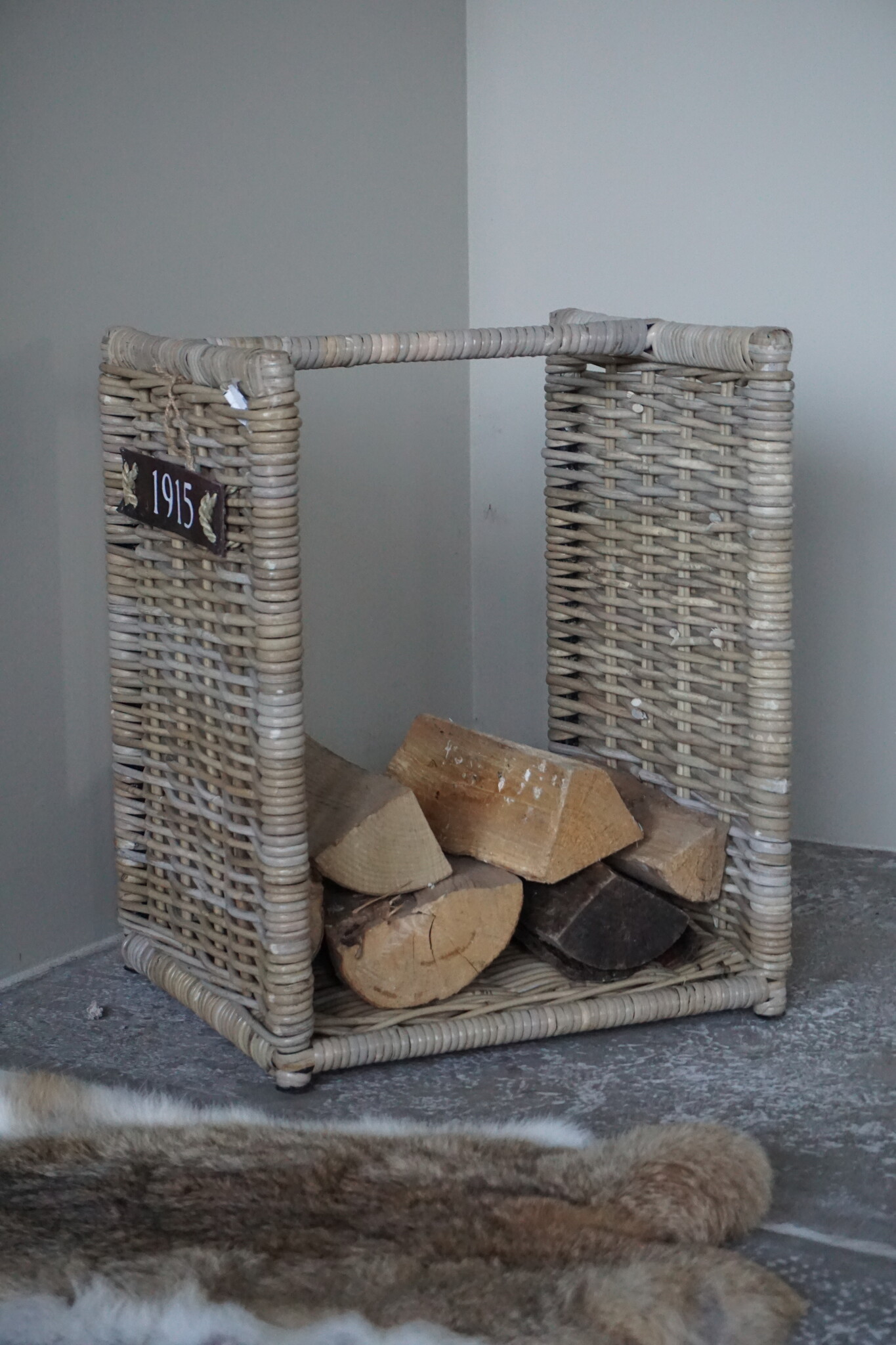 Rene Houtman Haardmand | Met Handvat | H51 x B40,5 x D36 cm