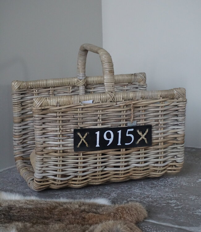 Rene Houtman Haardmand | Met Handvat | H32 x B49 x D38 cm