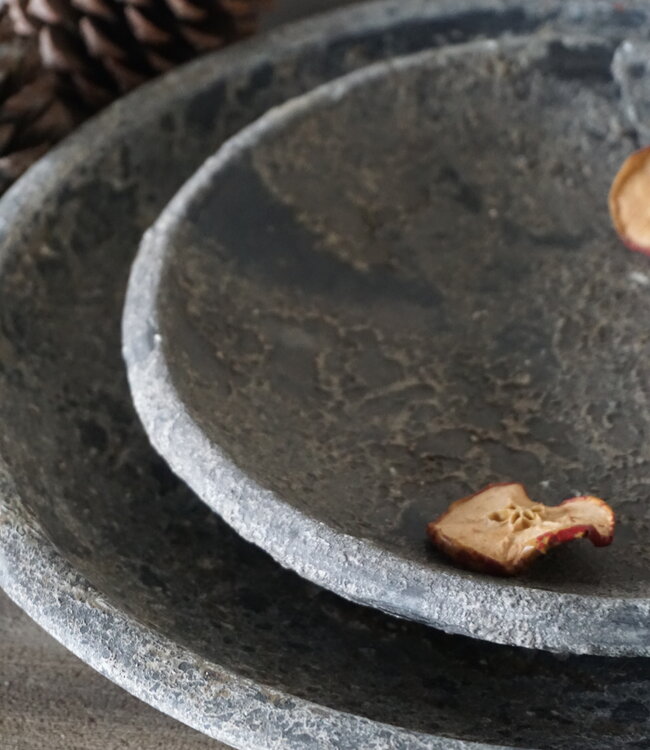 Be-Uniq Schalen | Set Van 3 | Antic Moss Finish