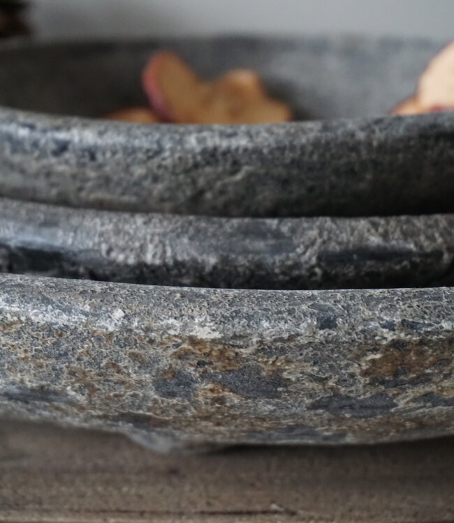 Be-Uniq Schalen | Set Van 3 | Antic Moss Finish