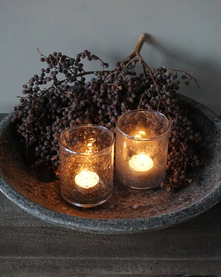 Be-Uniq Waxineglas Isa | Set Van 2 | H10 x D8 cm