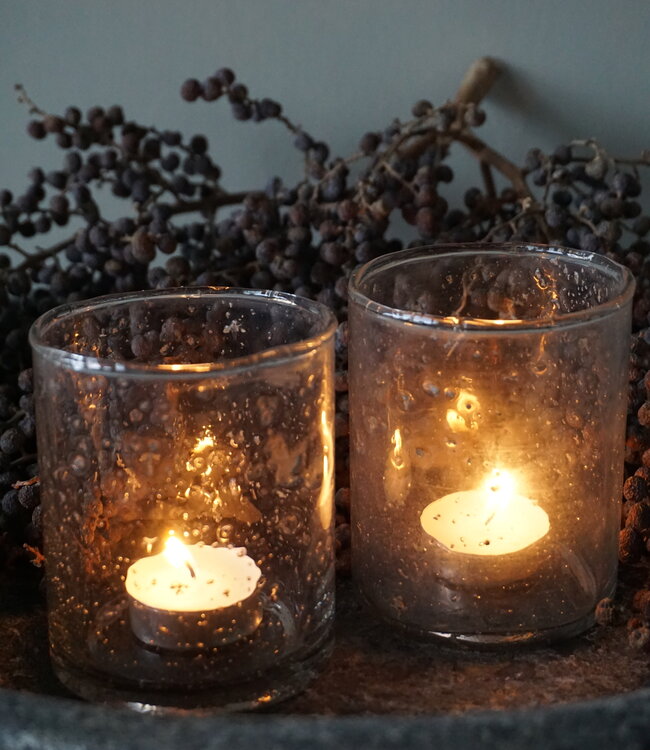 Be-Uniq Waxineglas Isa | Set Van 2 | H10 x D8 cm