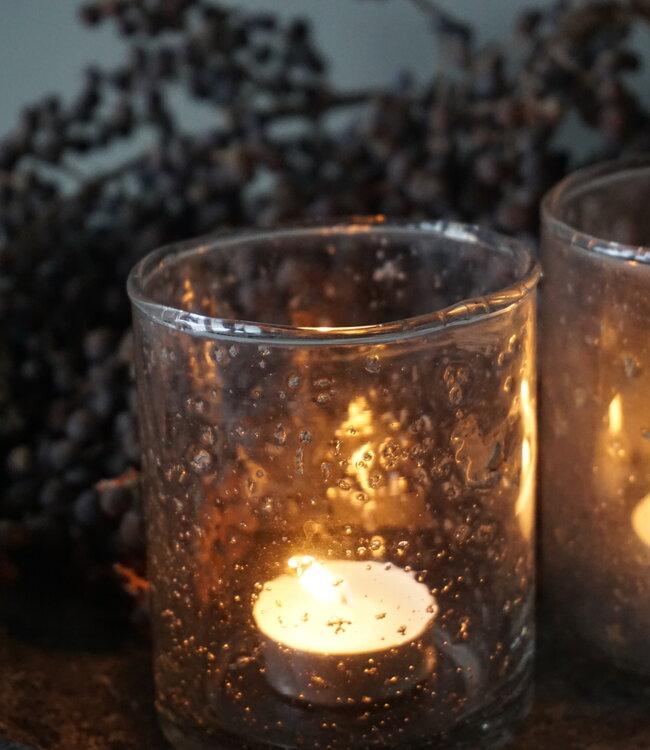 Be-Uniq Waxineglas Isa | Set Van 2 | H10 x D8 cm