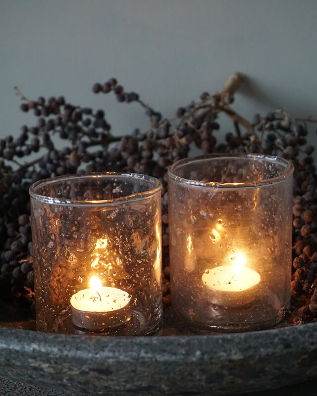 Be-Uniq Waxineglas Isa | Set Van 2 | H10 x D8 cm