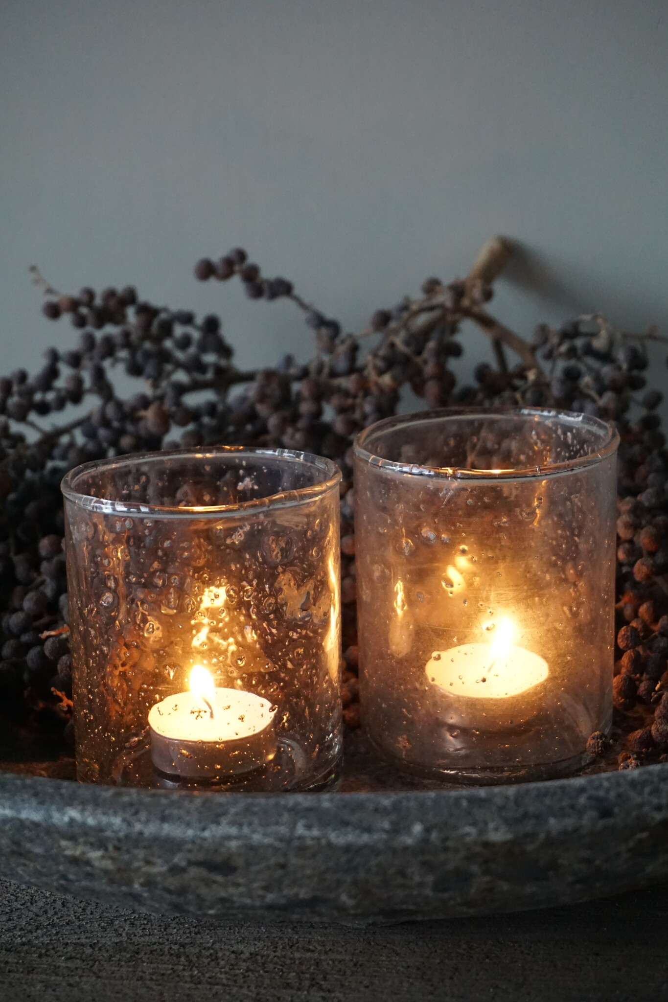 Be-Uniq Waxineglas Isa | Set Van 2 | H10 x D8 cm