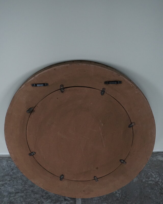 Be-Uniq Spiegel | Oud Hout | Nobis | Ø61 cm