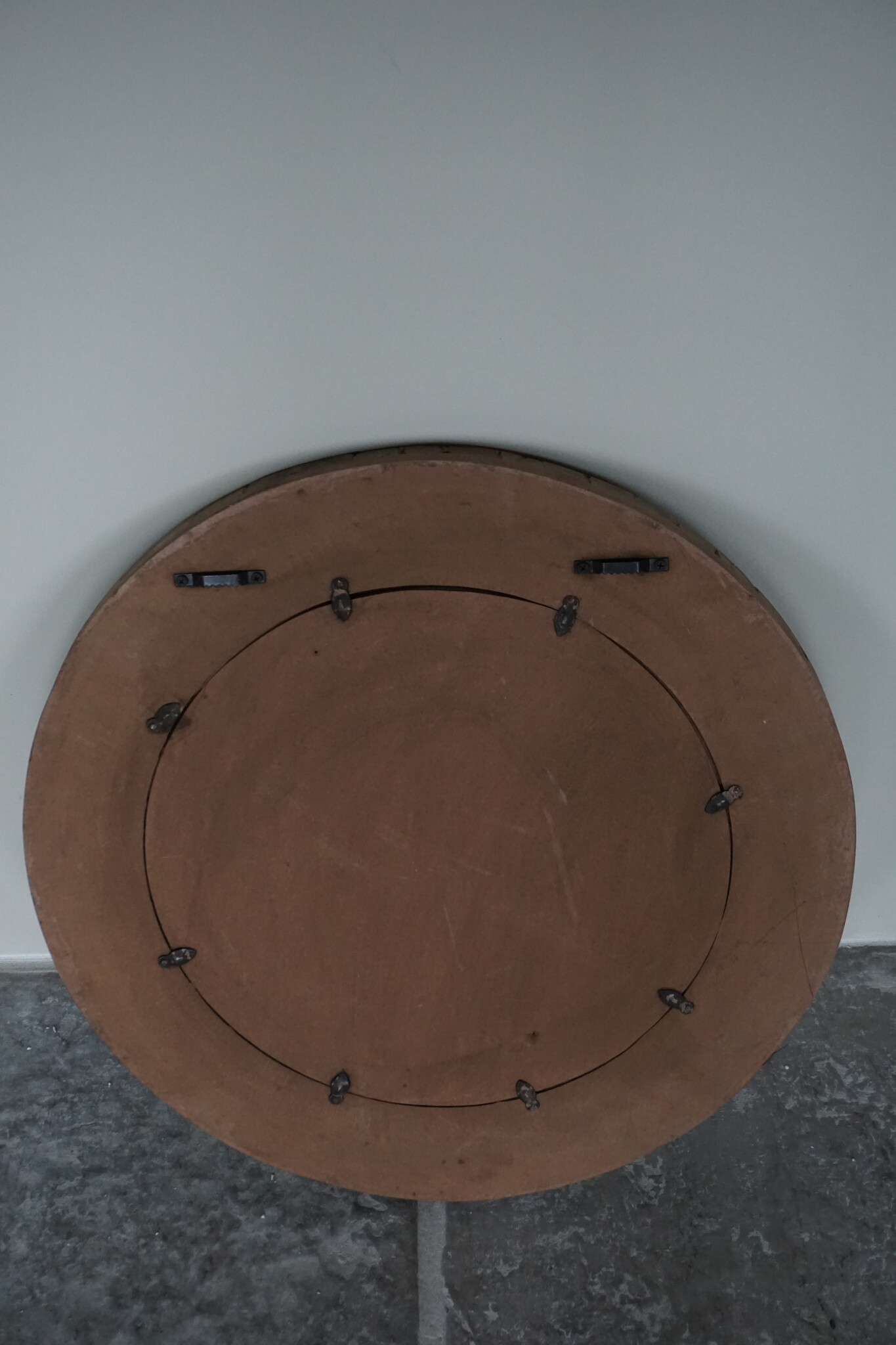 Be-Uniq Spiegel | Oud Hout | Nobis | Ø61 cm