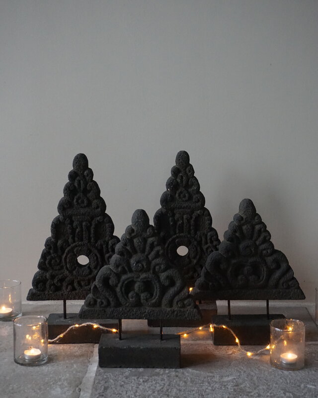 Be-Uniq Ornament Kerstboom | Steen | H38 x B19 x D9 cm