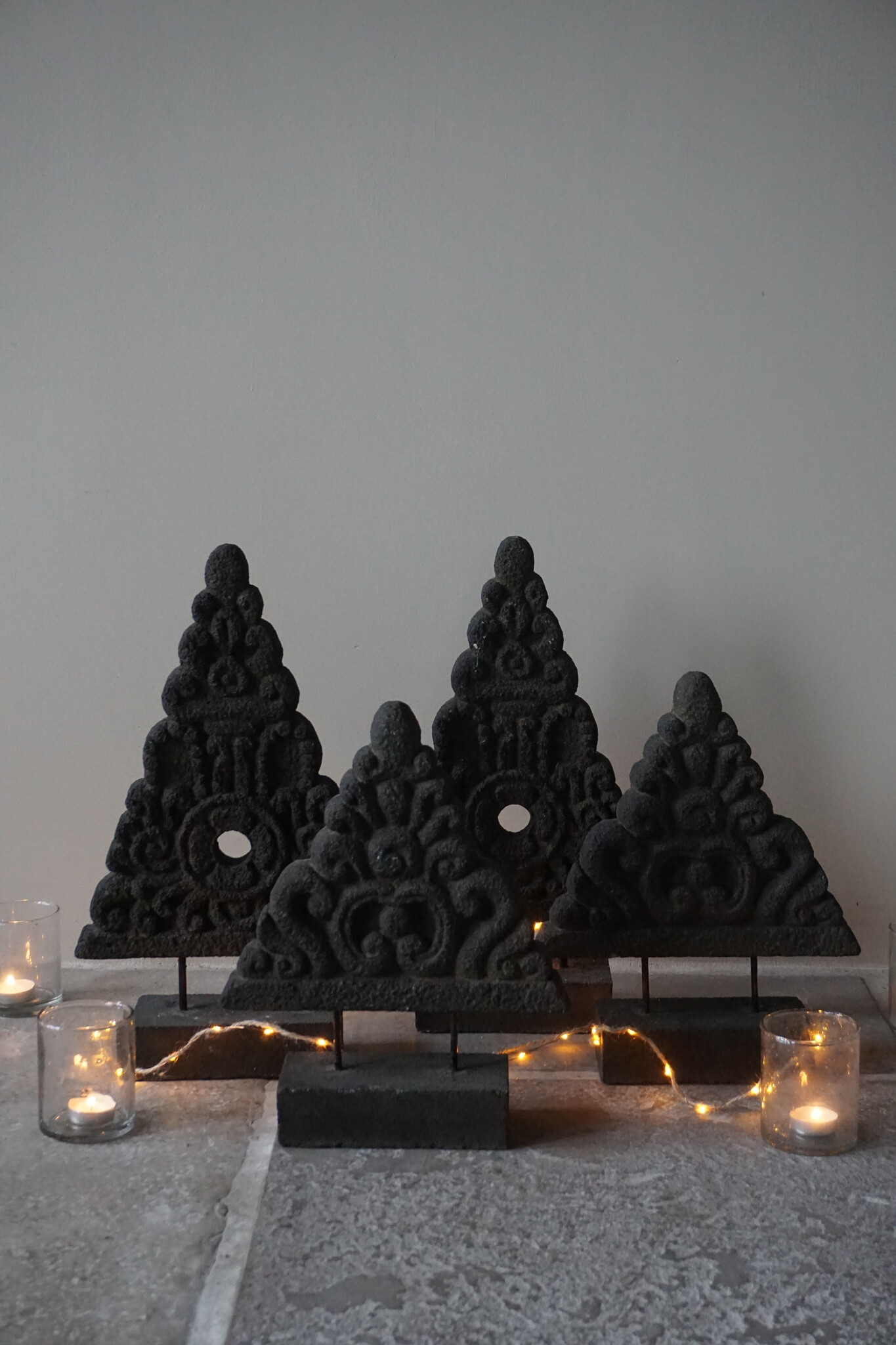 Be-Uniq Ornament Kerstboom | Steen | H38 x B19 x D9 cm