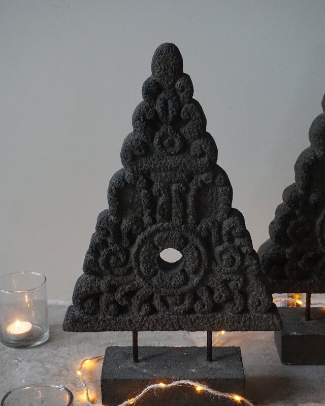 Be-Uniq Ornament Kerstboom | Steen | H48 x B19 x D9 cm