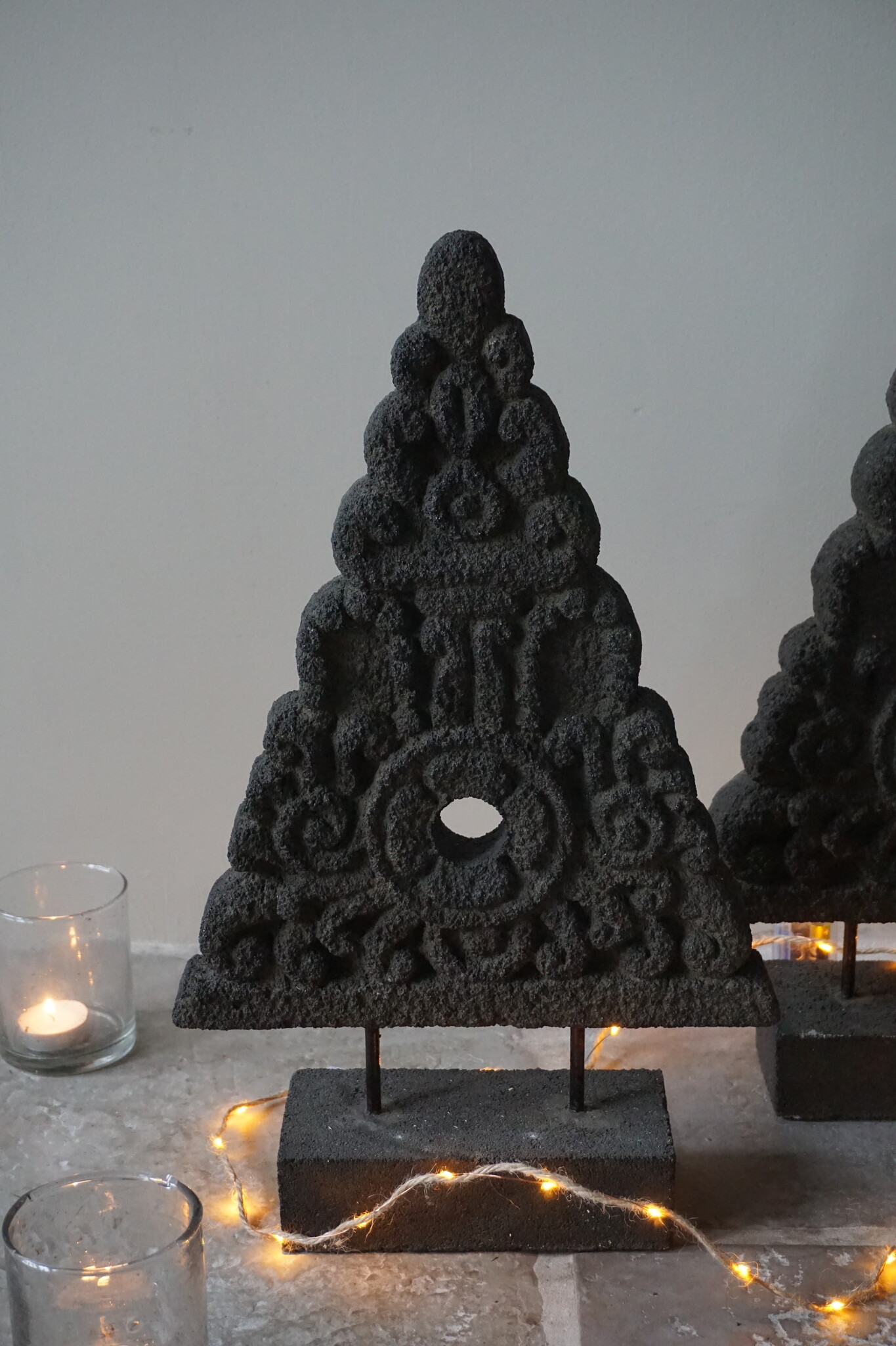 Be-Uniq Ornament Kerstboom | Steen | H48 x B19 x D9 cm
