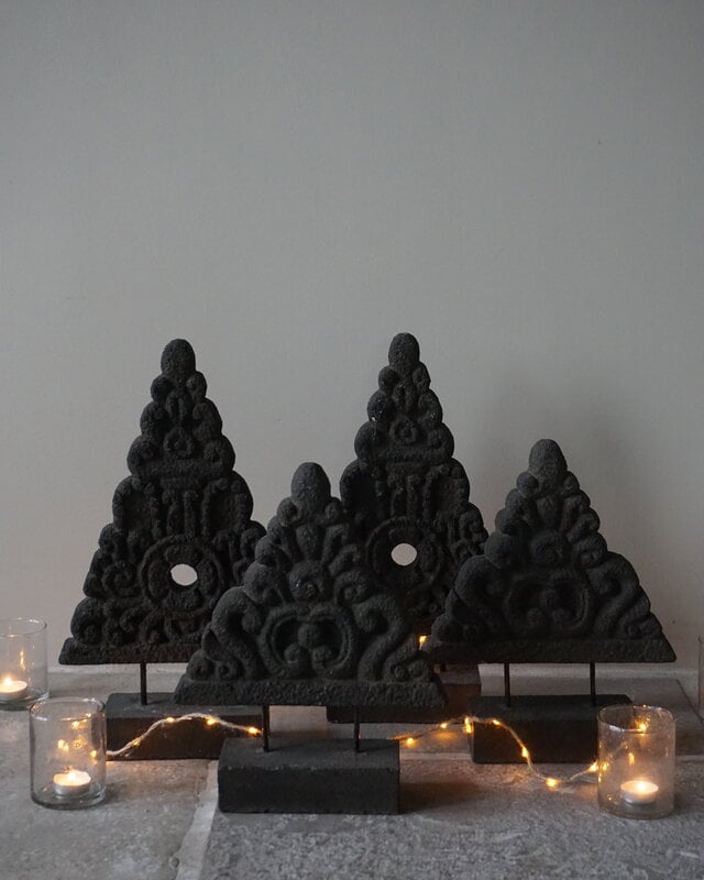 Be-Uniq Ornament Kerstboom | Steen | H48 x B19 x D9 cm
