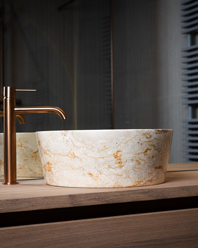 Loutro Bathroomware Waskom Bali | Beige | Ø40 x H15 cm