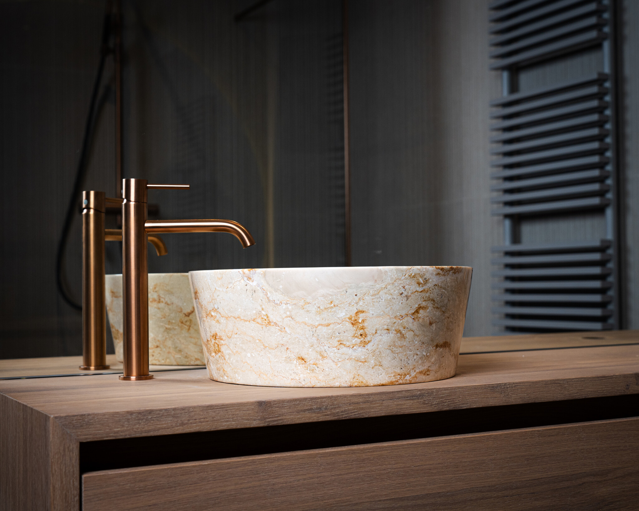 Loutro Bathroomware Waskom Bali | Beige | Ø40 x H15 cm