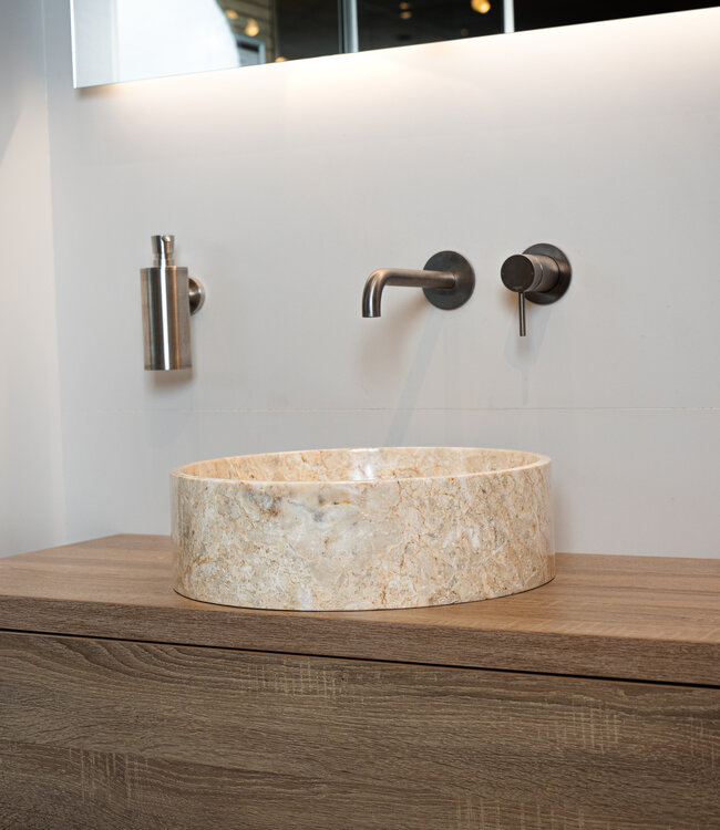 Rene Houtman Waskom Louise | Marmer | 3 Kleuren | Ø40 x H12 cm