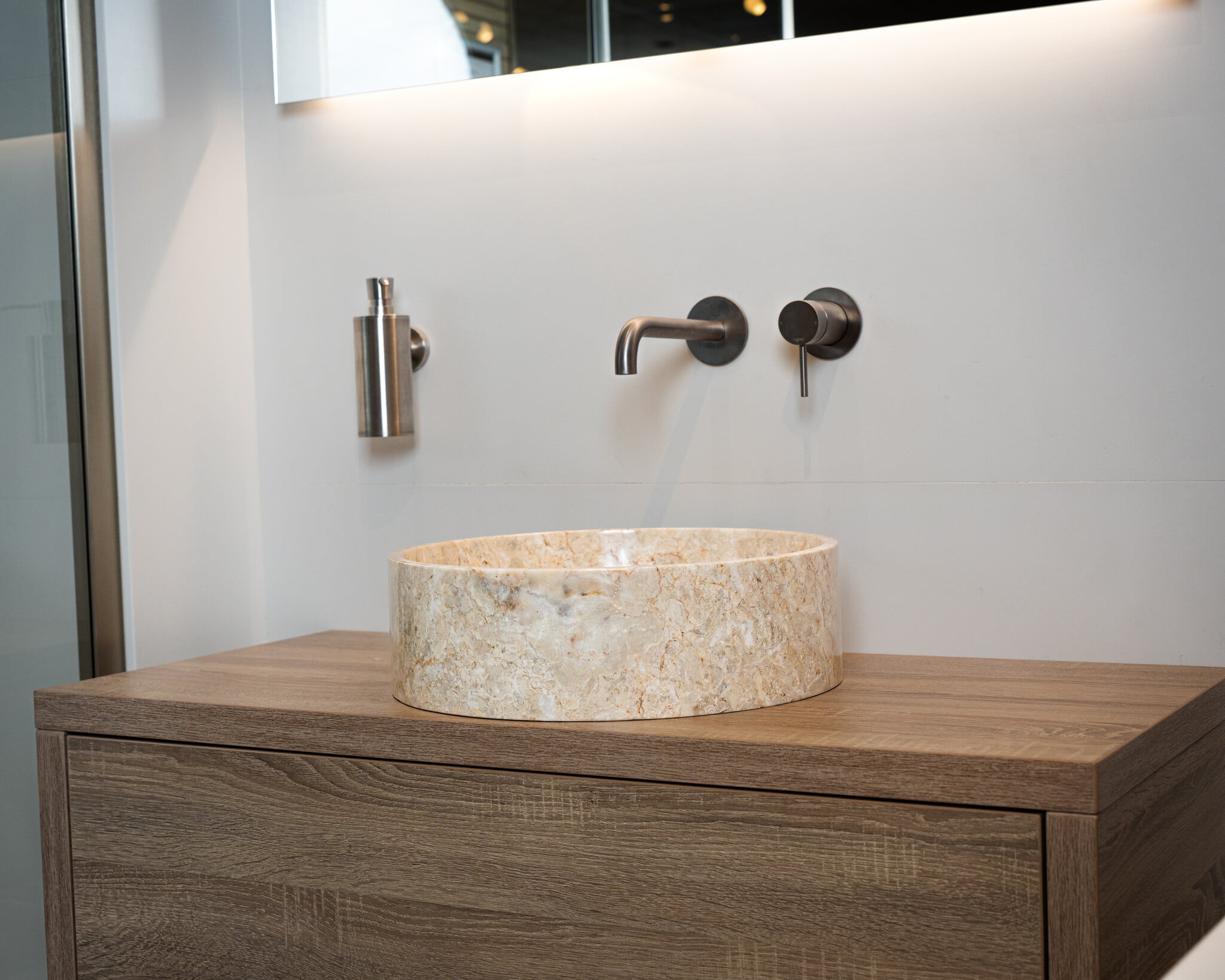 Loutro Bathroomware Waskom Louise | Marmer | 3 Kleuren | Ø40 x H12 cm