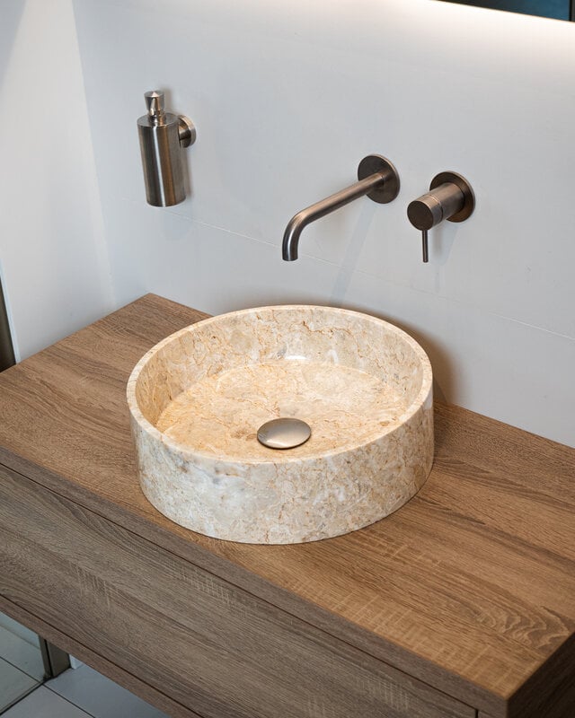 Loutro Bathroomware Waskom Louise | Marmer | 3 Kleuren | Ø40 x H12 cm