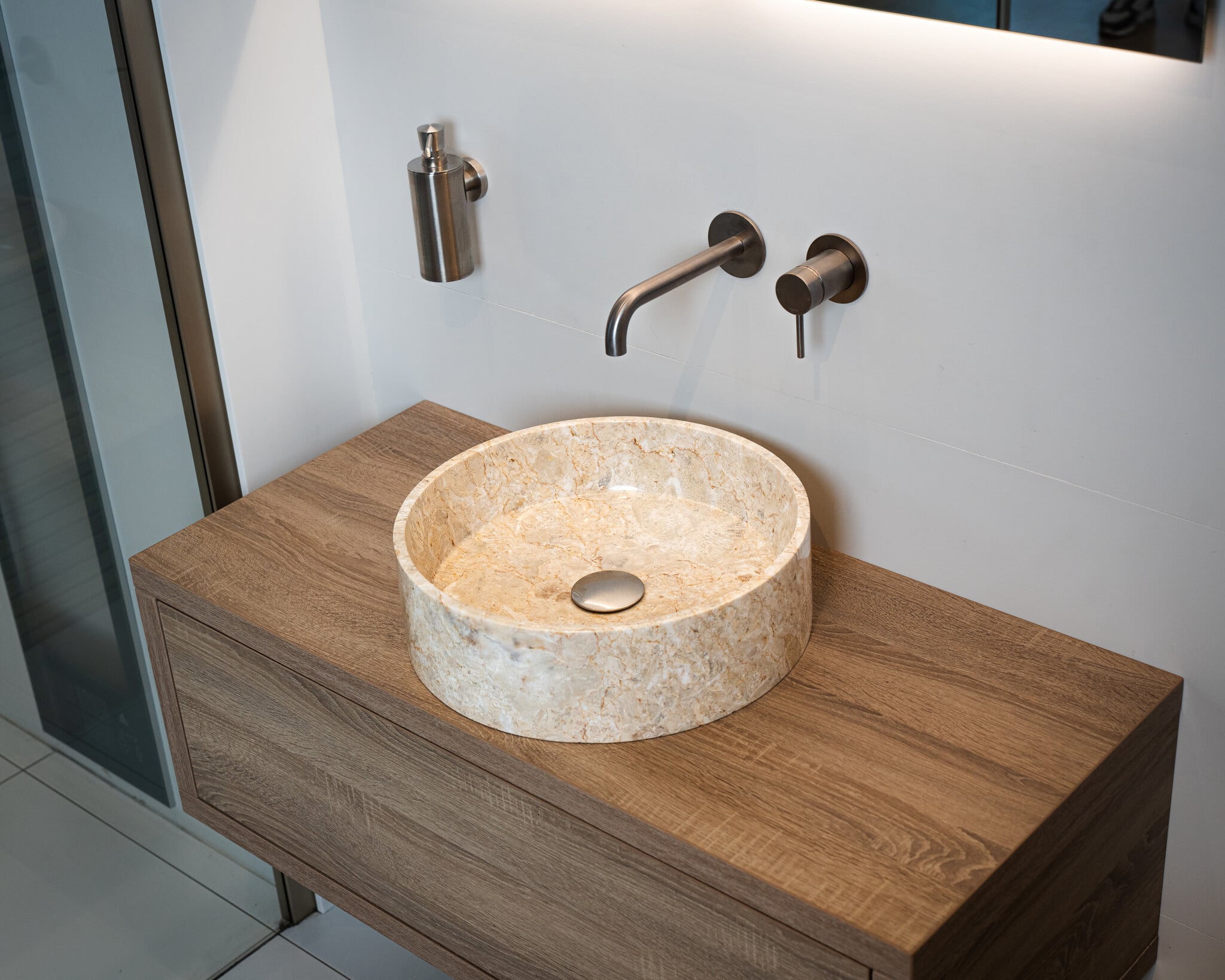 Loutro Bathroomware Waskom Louise | Marmer | 3 Kleuren | Ø40 x H12 cm