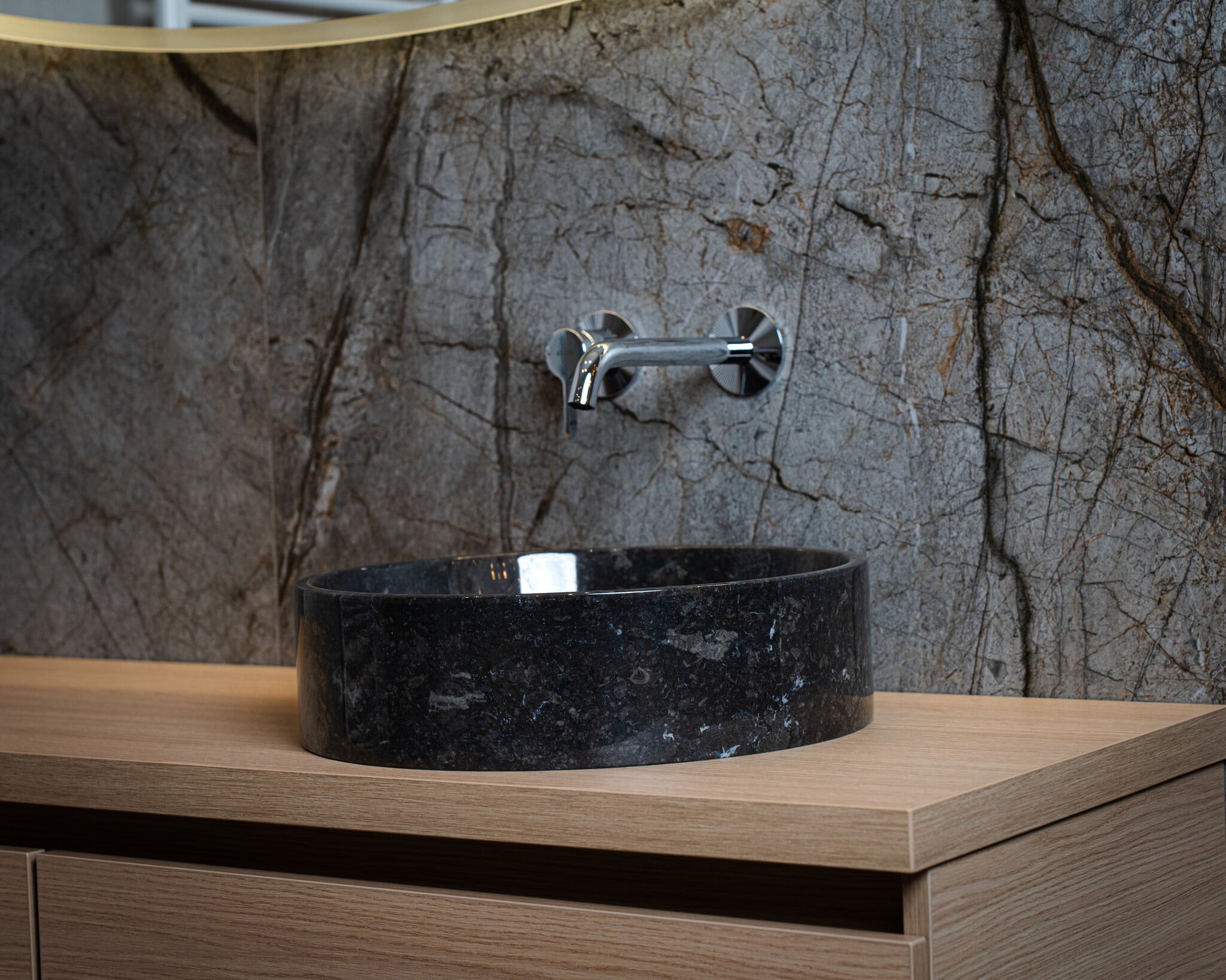 Loutro Bathroomware Waskom Louise | Marmer | 3 Kleuren | Ø40 x H12 cm