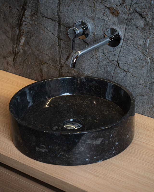 Loutro Bathroomware Waskom Louise | Marmer | 3 Kleuren | Ø40 x H12 cm