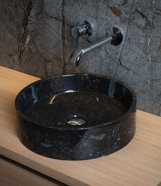 Loutro Bathroomware Waskom Louise | Marmer | 3 Kleuren | Ø40 x H12 cm