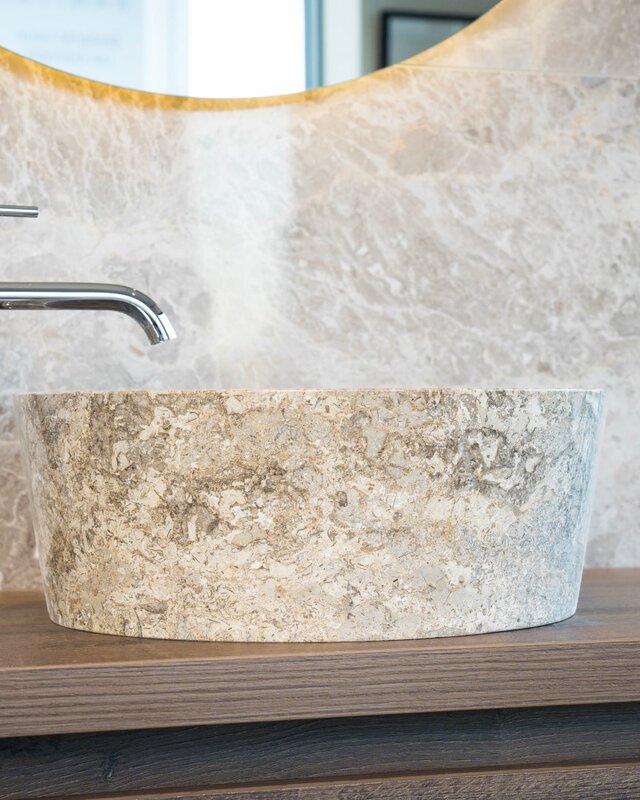 Loutro Bathroomware Waskom Bali | Crème | Ø40 x H15 cm