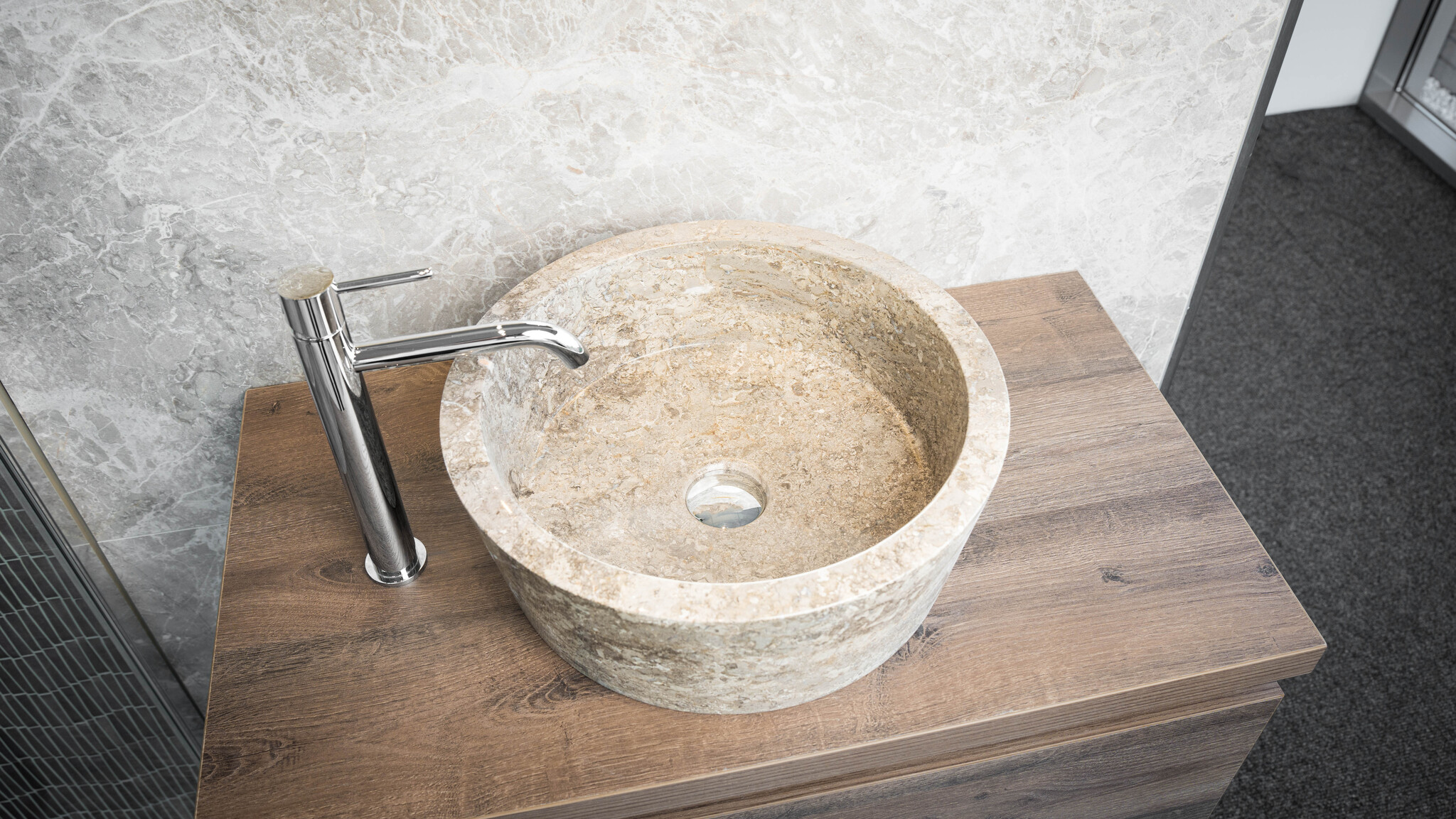 Loutro Bathroomware Waskom Bali | Crème | Ø40 x H15 cm