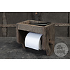 Toiletrolhouder Unique | Oud Hout | H20 x B20 cm