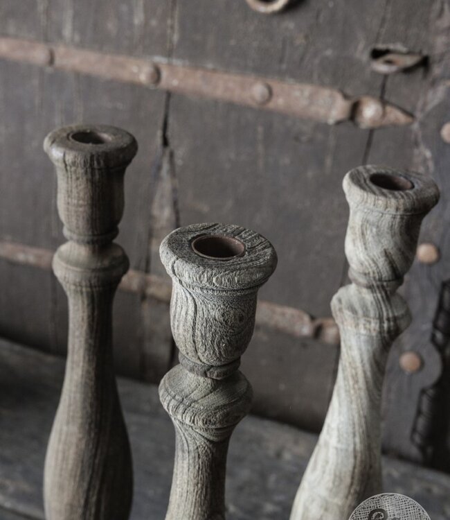 Be-Uniq Kandelaar Lucy | Rustiek | H43 x B15 x D15 cm