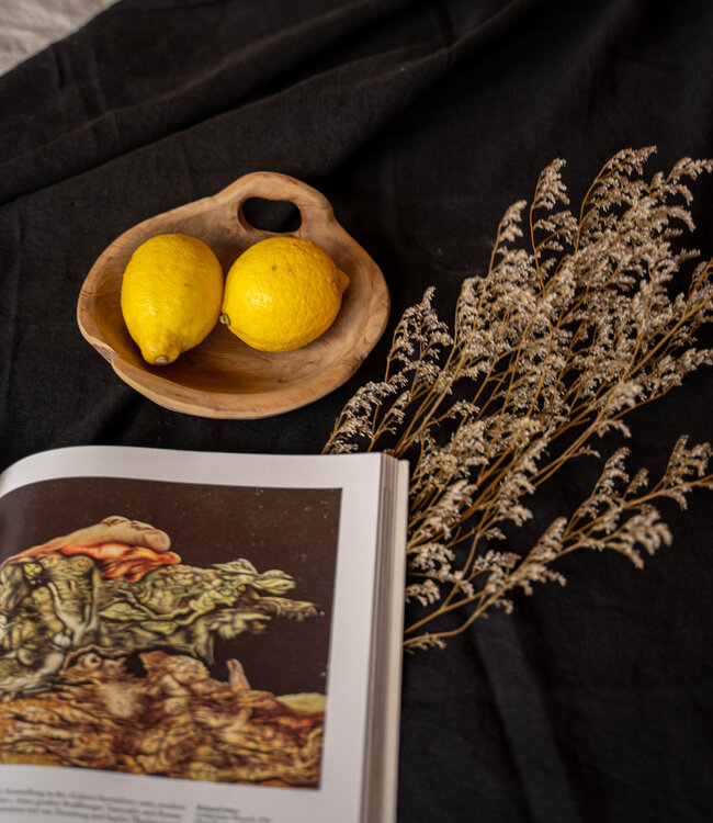 Bazar Bizar Linnen Tafelkleed | Zwart | Meerdere Maten