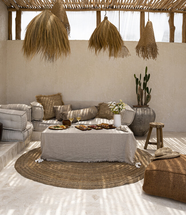 Bazar Bizar Linnen Tafelkleed | Beige | Meerdere Maten