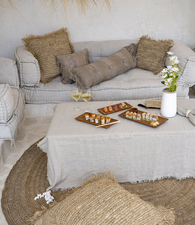 Bazar Bizar Linnen Tafelkleed | Beige | Meerdere Maten