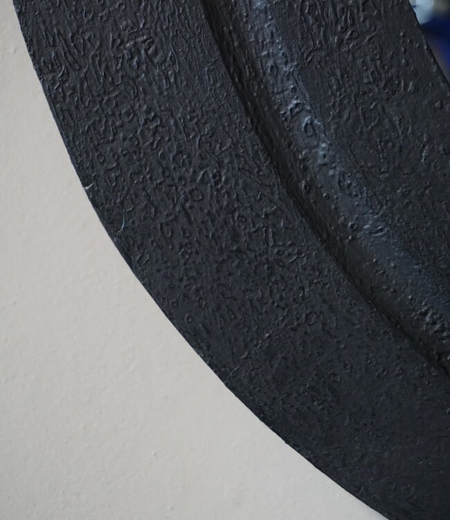 Luksa Home Collection Houten Spiegel Verdi | Mat Zwart | H70 x B60 cm