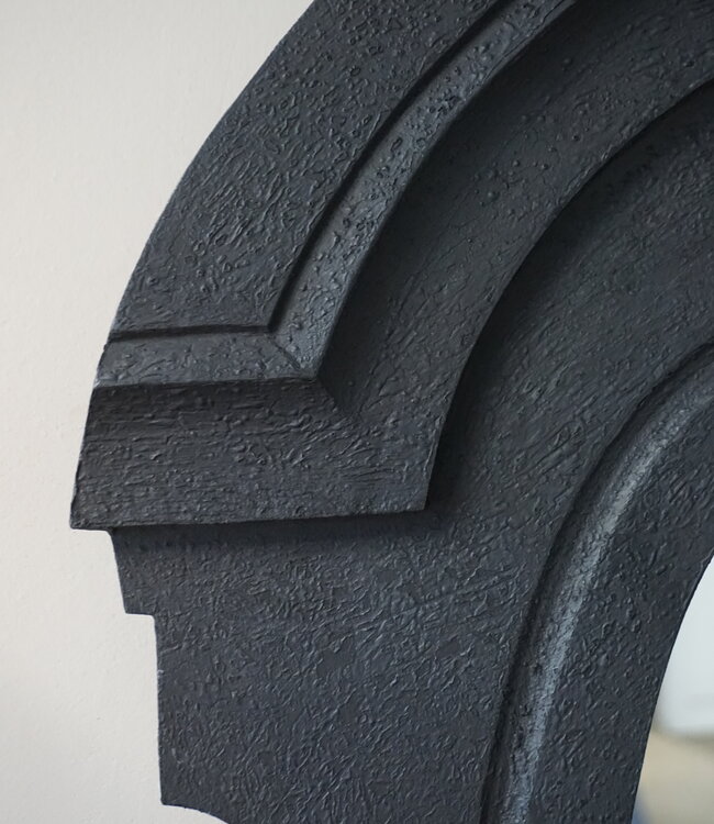 Luksa Home Collection Houten Spiegel Verdi | Mat Zwart | H70 x B60 cm